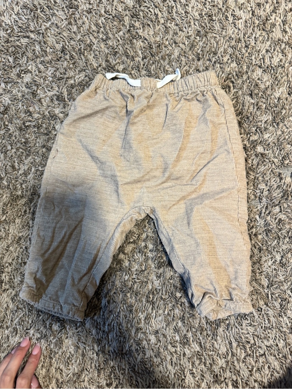Zara Tan Drawstring Joggers